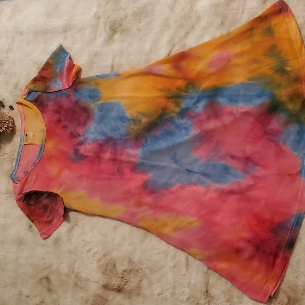 Sumona colorful tie dye sun dress